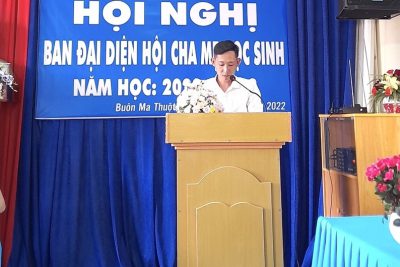 Hội nghị ban đại diện hội CMHS nhà trường năm học 2022-2023